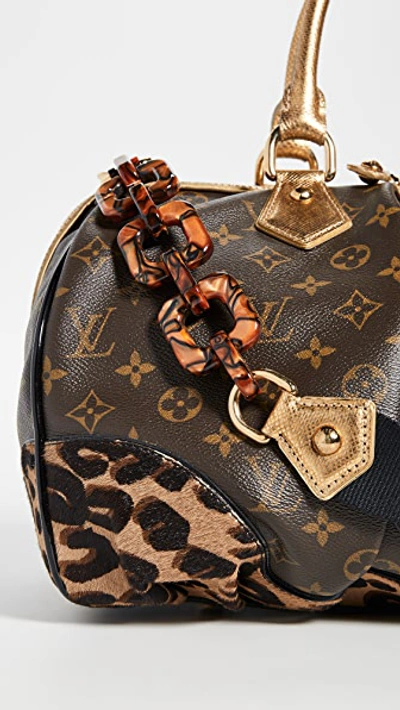 Pre-owned Louis Vuitton Lv Monogram Leopard Stephen Bag In Brown