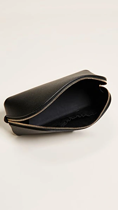 Shop Smythson Panama Cosmetic Case In Black