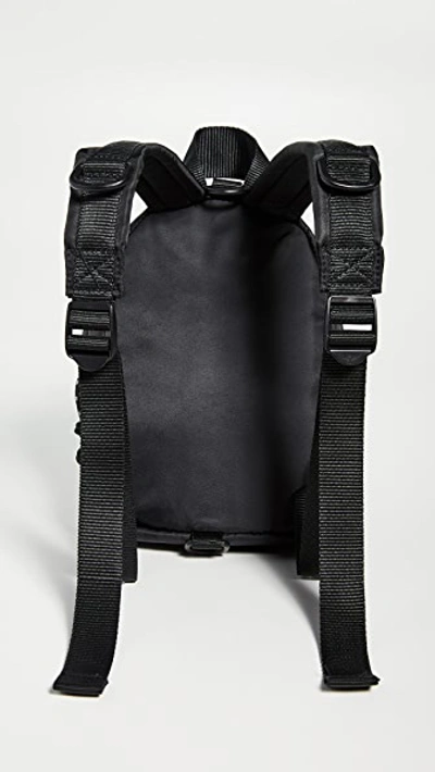 Shop Msgm Convertible Backpack In Black