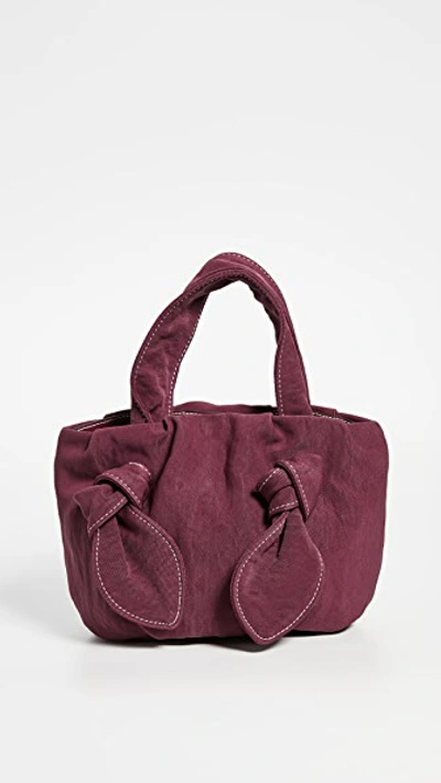 Shop Staud Ronnie Bag In Deep Raspberry