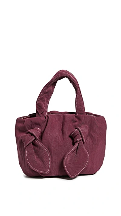 Shop Staud Ronnie Bag In Deep Raspberry