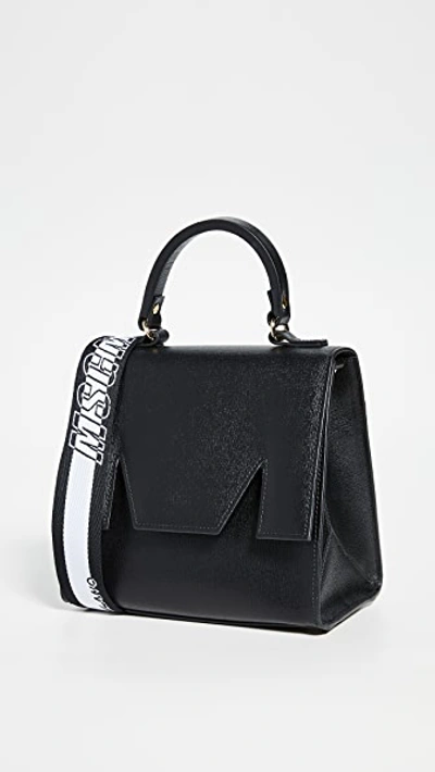 Shop Msgm Satchel Bag In Black