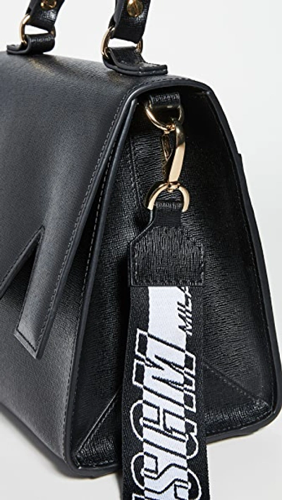 Shop Msgm Satchel Bag In Black
