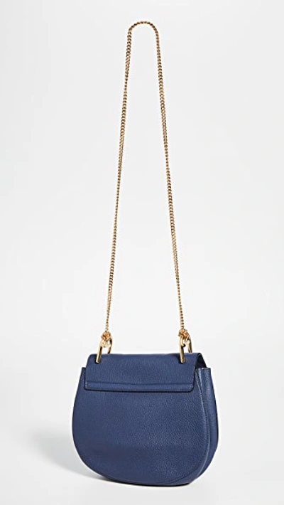 Pre-owned Chloé Chloe Blue Leather Drew Medium Bag