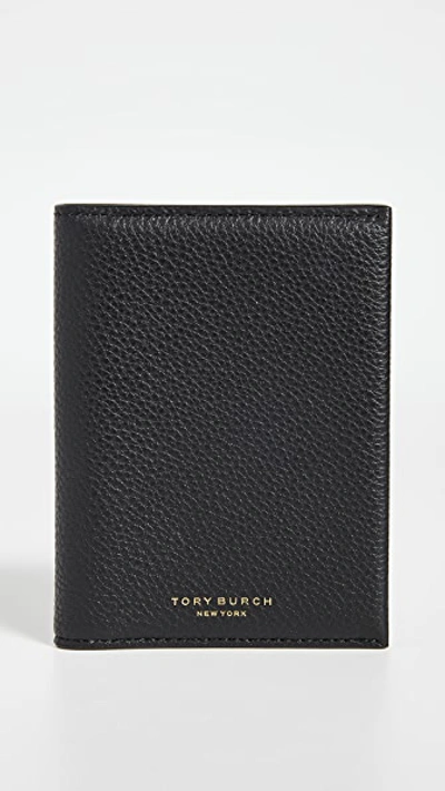 Shop Tory Burch Perry Travel Passport Case In Black