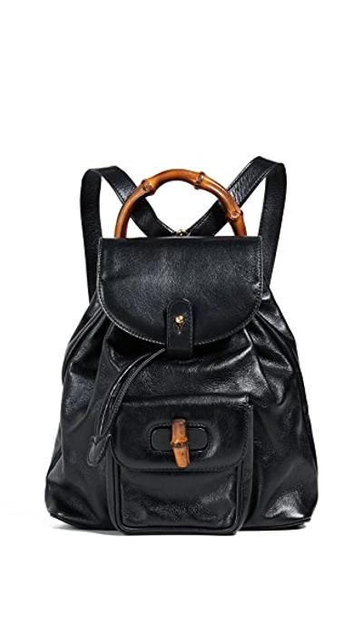 Pre-owned Gucci Small Backpack In Black