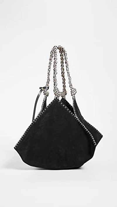 Shop Ulla Johnson Behati Origami Bag In Noir