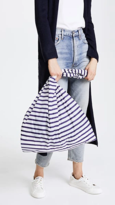 Shop Baggu Standard Triple Set In Sailor Stripe