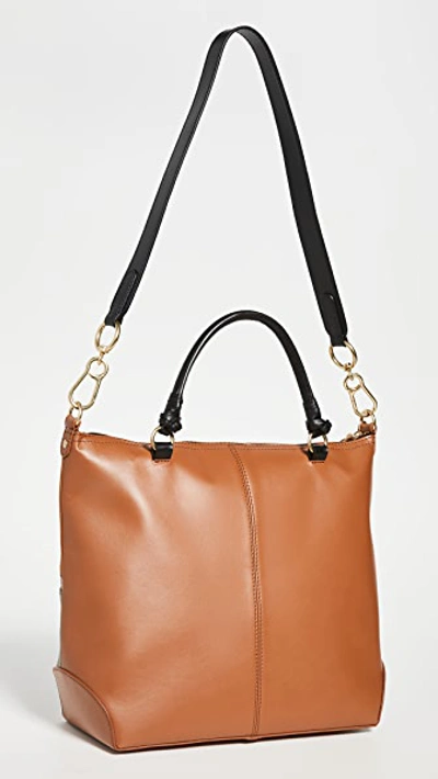 Shop See By Chloé Emy Satchel Bag In Caramelo