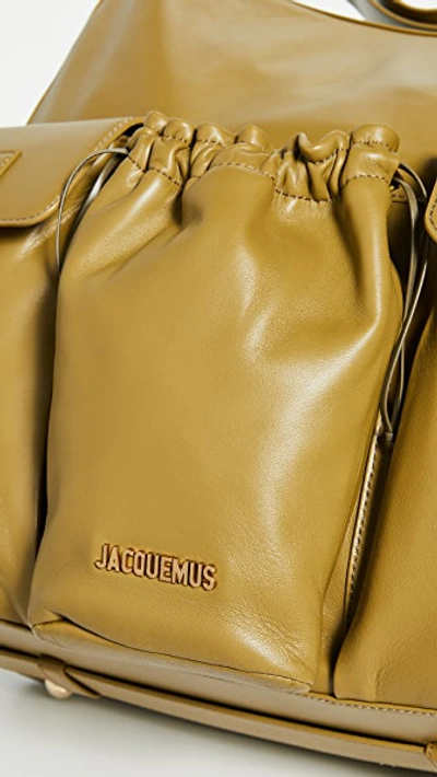 Shop Jacquemus Le Iba Bag In Kaki