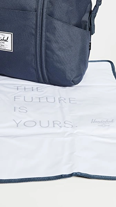 Shop Herschel Supply Co. Strand Sprout Diaper Bag In Navy