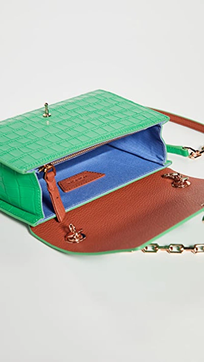 Shop The Volon Moon Crossbody Bag In Green