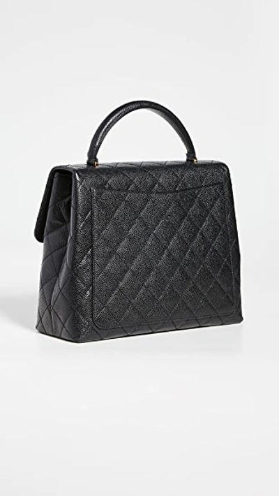 Pre-owned Chanel Kelly Satchel (previously Owned) In Black