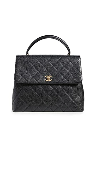 Pre-owned Chanel Kelly Satchel (previously Owned) In Black