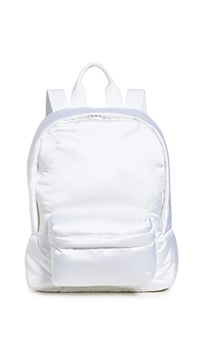 Shop Mm6 Maison Margiela Padded Backpack In White