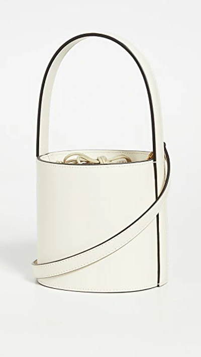 Shop Staud Mini Bissett Bag In Cream Contrast