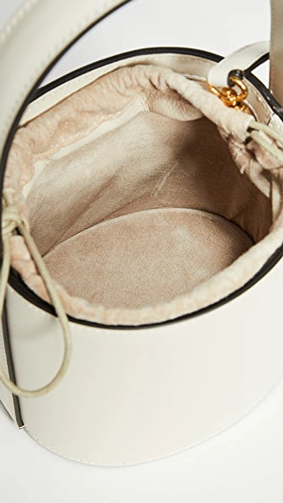 Shop Staud Mini Bissett Bag In Cream Contrast