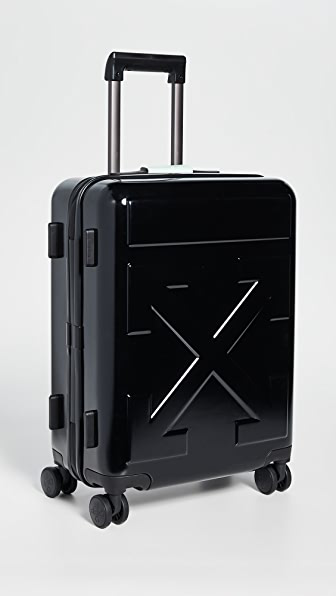 large white suitcase