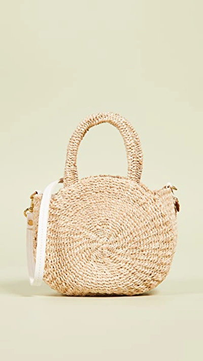 Petite Alice Straw Bag - Ivory In Natural