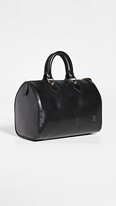 Pre-owned Louis Vuitton Epi Speedy 25 Bag In Black
