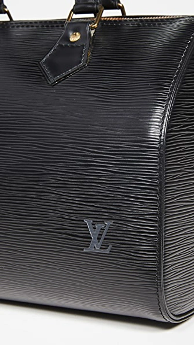 Pre-owned Louis Vuitton Epi Speedy 25 Bag In Black