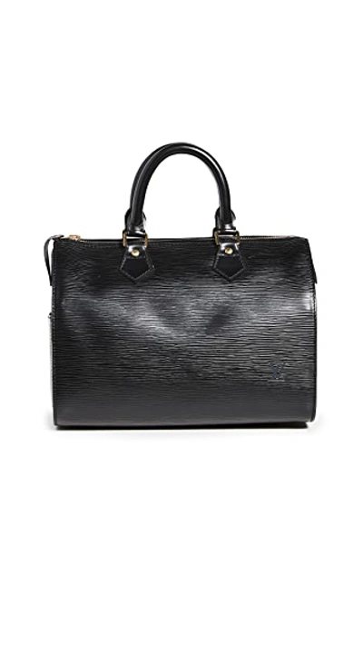 Pre-owned Louis Vuitton Epi Speedy 25 Bag In Black