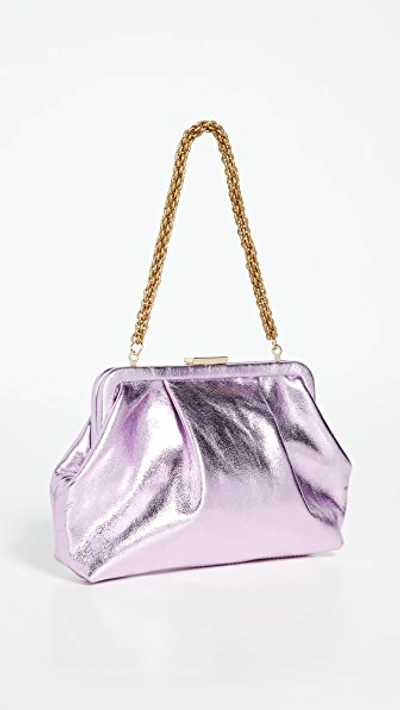 Shop Clare V Sissy Bag In Lilac Metal