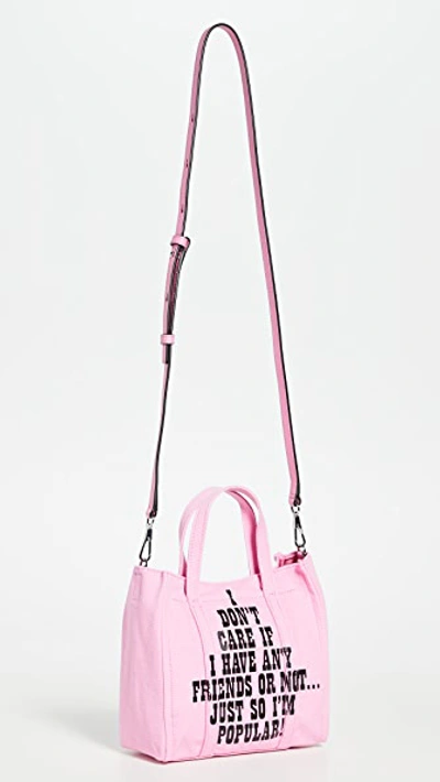 Shop The Marc Jacobs Peanuts X Marc Jacobs The Mini Tag Tote In Pink