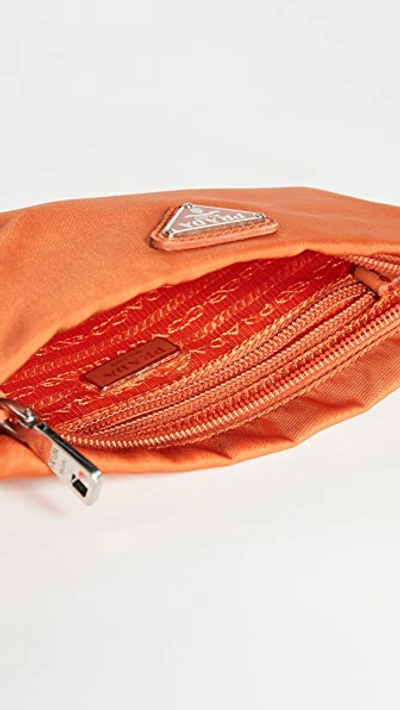 Pre-owned Prada Orange Vela Clutch