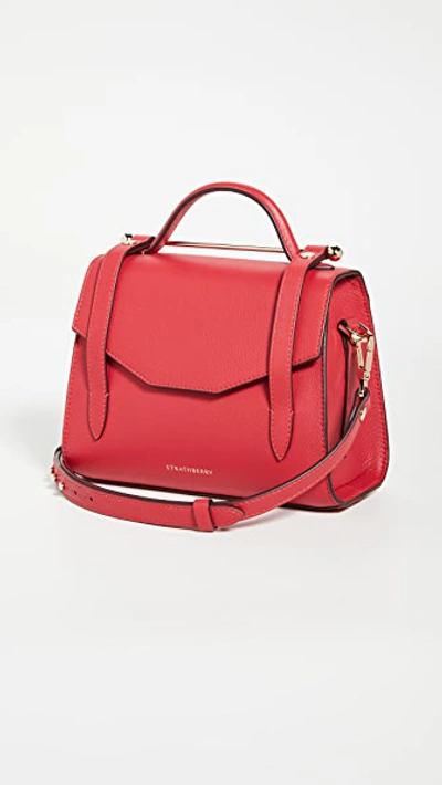 Shop Strathberry Allegro Mini Bag In Ruby