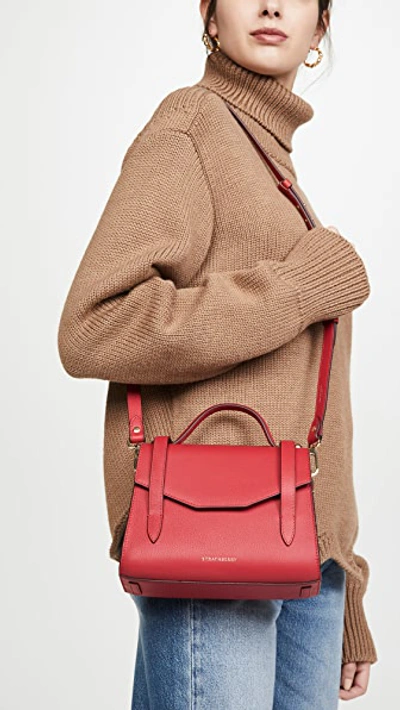 Shop Strathberry Allegro Mini Bag In Ruby