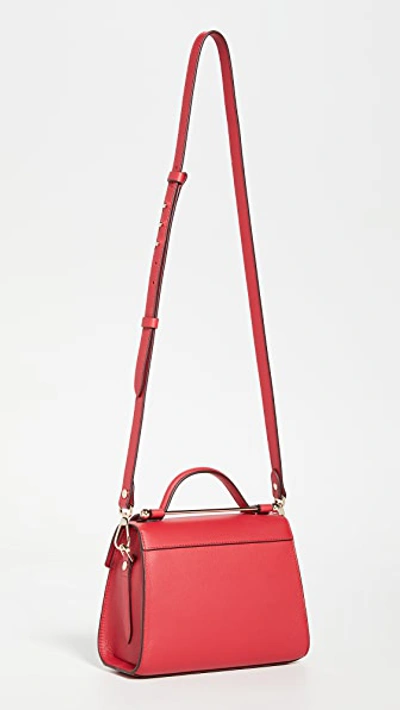 Shop Strathberry Allegro Mini Bag In Ruby