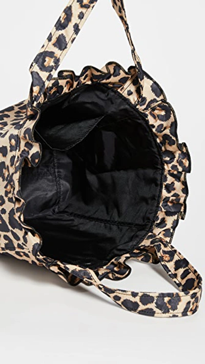 Shop Loeffler Randall Claire Nylon Tote In Leopard