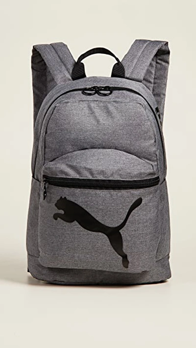 Shop Puma Essential Backpack In Heather Grey