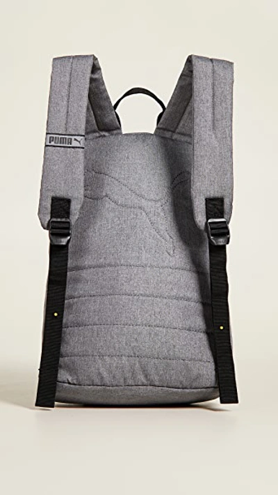 Shop Puma Essential Backpack In Heather Grey