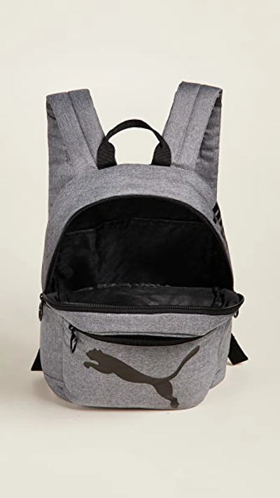 Shop Puma Essential Backpack In Heather Grey