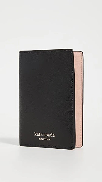 Shop Kate Spade Spencer Passport Case In Black
