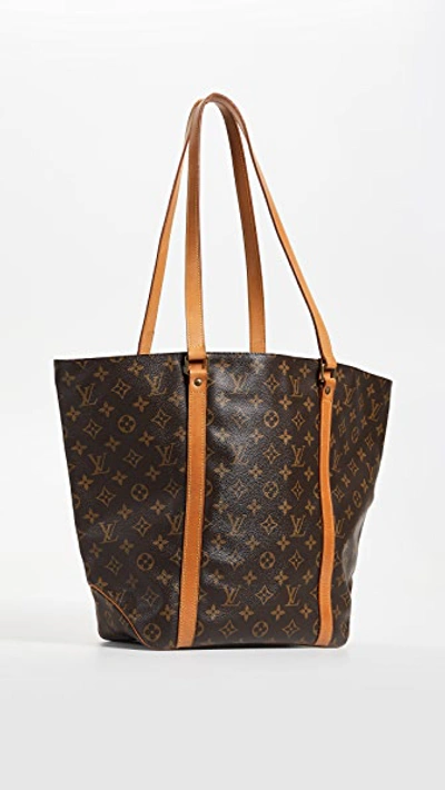 Pre-owned Louis Vuitton Monogram Sac Shopping Tote Bag In Brown