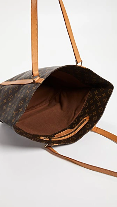 Pre-owned Louis Vuitton Monogram Sac Shopping Tote Bag In Brown