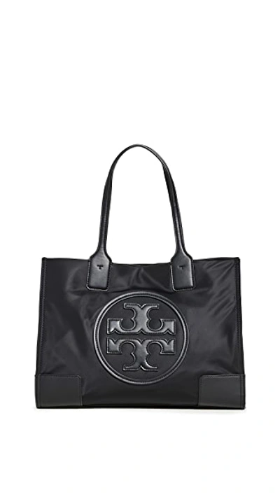 Shop Tory Burch Nylon Mini Ella Tote In Black