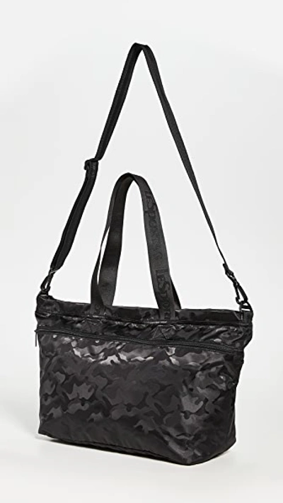 Shop Lesportsac Carlin Diaper Bag Tote In Black Camo