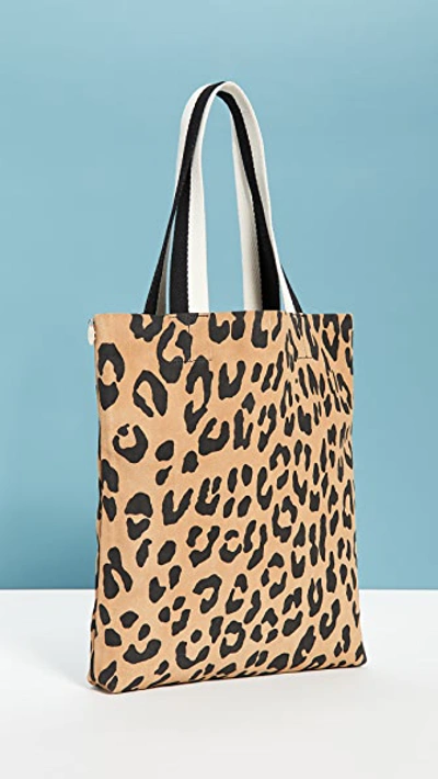Shop Clare V Carryall Bag In Tan Pablo Cat