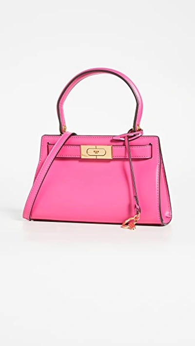Shop Tory Burch Lee Radziwill Petite Bag In Crazy Pink