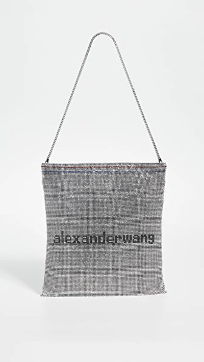 Shop Alexander Wang Wanglock Gallon Pouch In Silver
