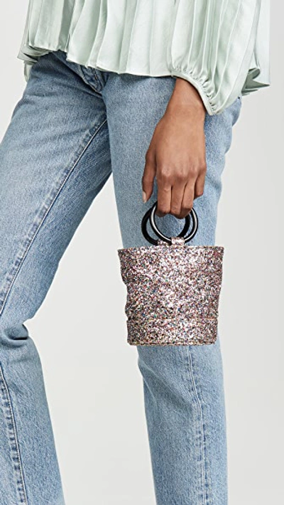 Shop Simon Miller Bonsai 15 Bucket Bag In Glitter Multi