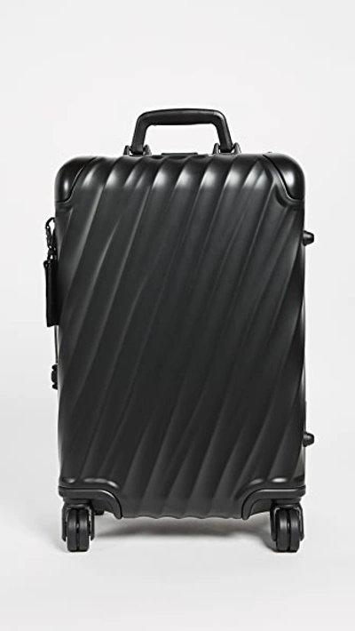 Shop Tumi International Carry On Suitcase In Matte Black