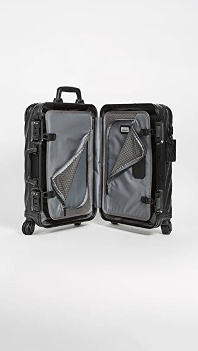 Shop Tumi International Carry On Suitcase In Matte Black