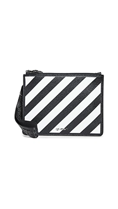 Shop Off-white Diagonal Pouch In White/black