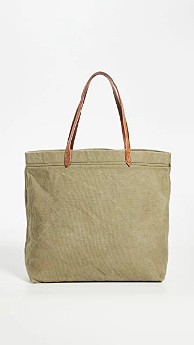 Shop Madewell Canvas Transport Tote In British Surplus