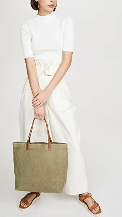 Shop Madewell Canvas Transport Tote In British Surplus